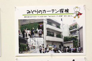 2014年度に初めて実施した、みどりのカーテン探検（榎地区）